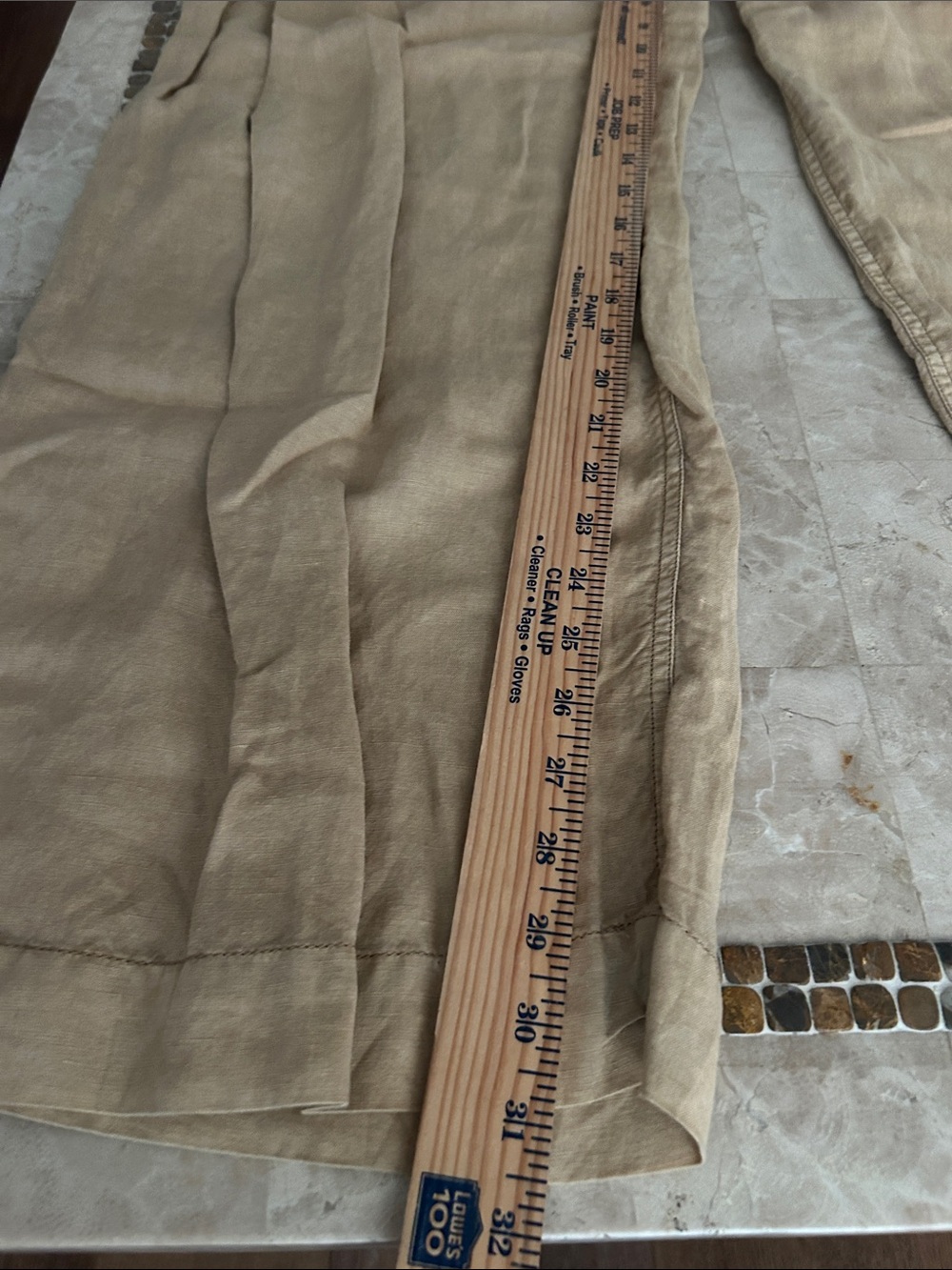Free People High Rise, Wide Leg Trouser Pants Linen Blend Size 8 - Picture 11 of 11